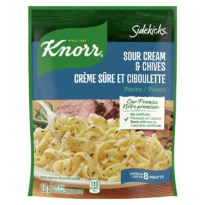 Knorr Sidekicks, Sour Cream & Chives Pasta Side Dish, 120g/4.23 Ounce (Pack of 8)